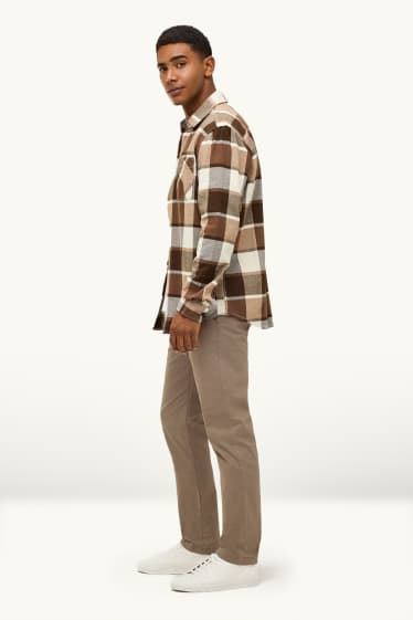 Hommes - Chino - slim fit - taupe