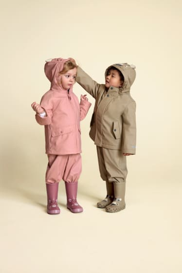 Kinder Buben - Tiger - Gummistiefel - braun