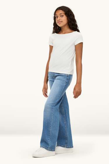 Nena - Wide Leg Jeans - texà blau