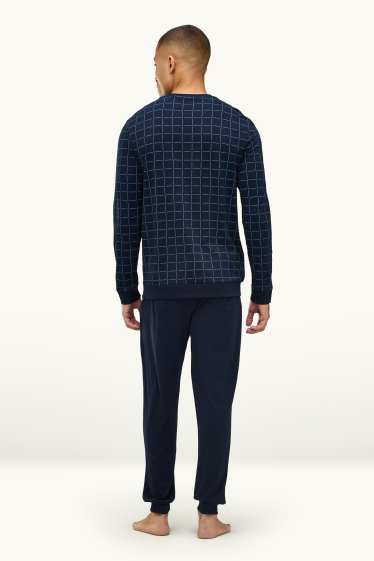 Hommes - Pyjama - bleu foncé