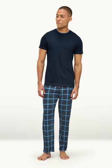 Hommes - Pyjama - bleu
