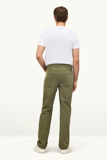 Men - Trousers - straight fit - dark green