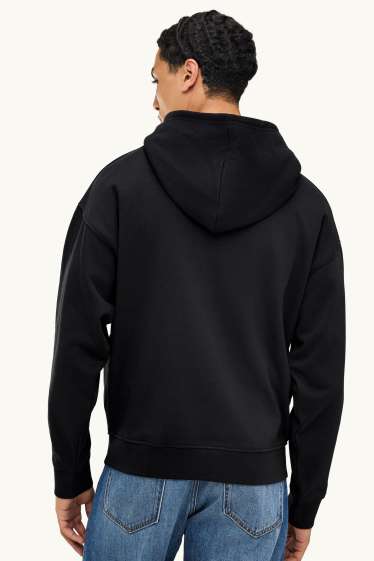 Herren - Oversized-Hoodie - schwarz