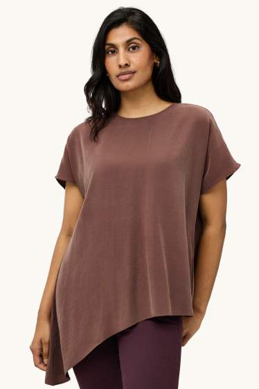 Damen - Bluse - braun