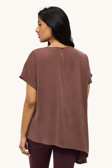 Damen - Bluse - braun