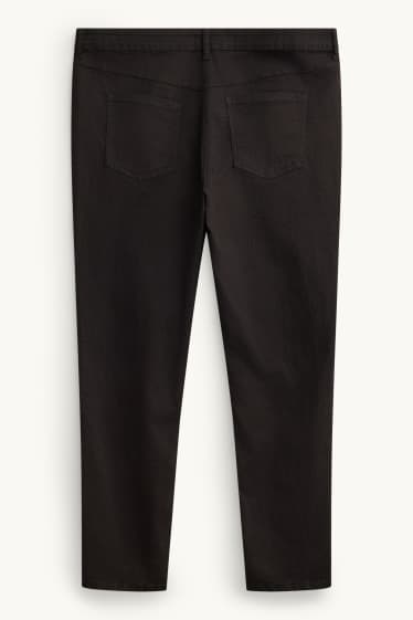 Donna - Slim jeans - vita media - nero