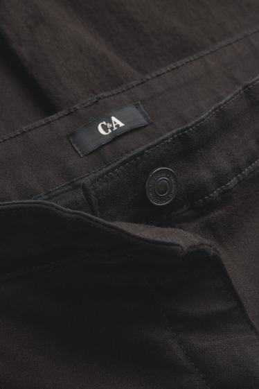 Donna - Slim jeans - vita media - nero