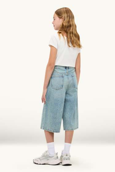Kinder Mädchen - Jeans-Bermudas - jeansblau