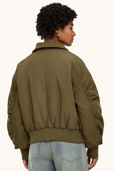 Damen - Bomberjacke - wasserabweisend - khaki