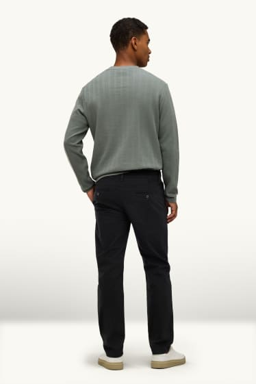 Hommes - Chino - slim fit - noir