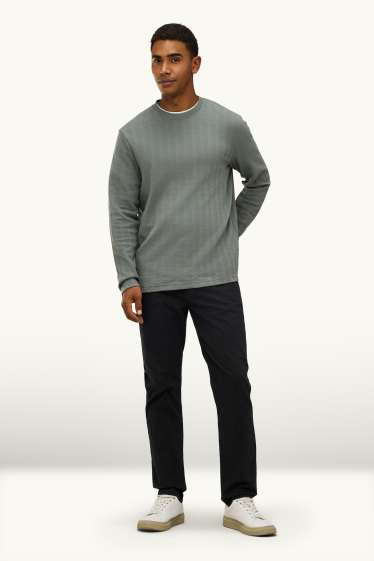 Hommes - Chino - slim fit - noir