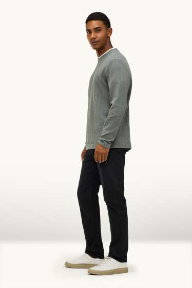Hommes - Chino - slim fit - noir