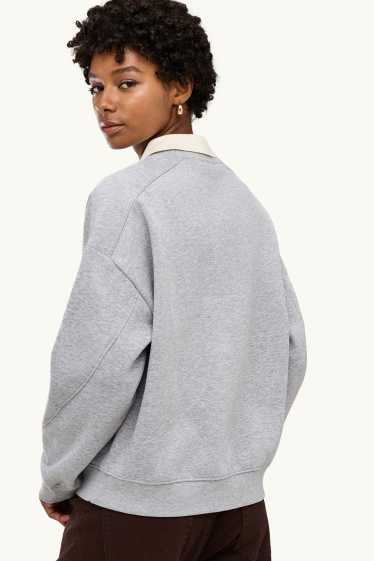 Dames - Sweatshirt - licht grijs-mix