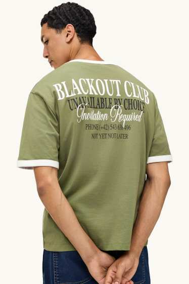 Herren - T-Shirt - Relaxed Fit - grün