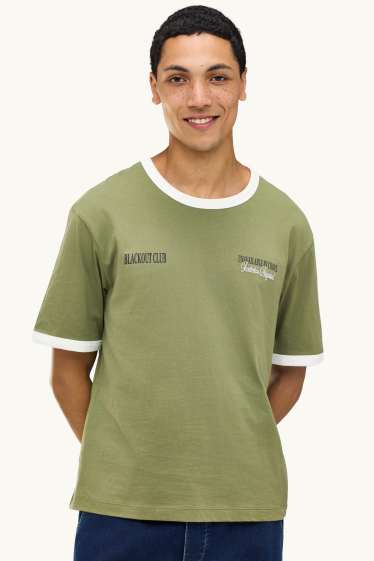 Herren - T-Shirt - Relaxed Fit - grün