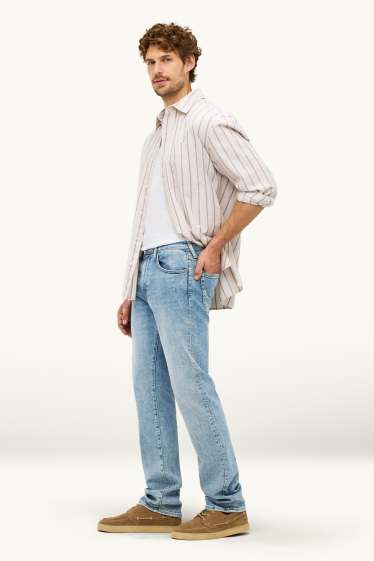 Herren - Straight Jeans - LYCRA® - helljeansblau
