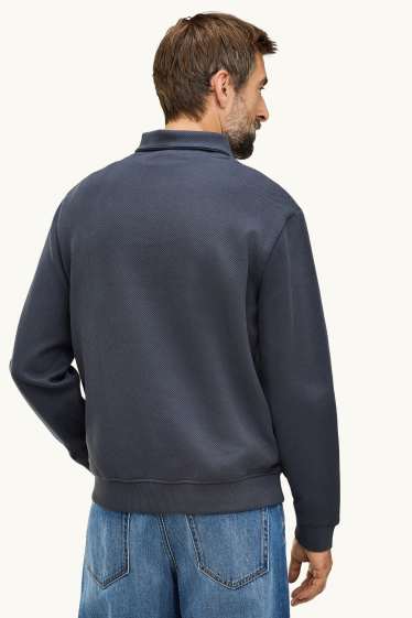 Uomo - Felpa - blu scuro