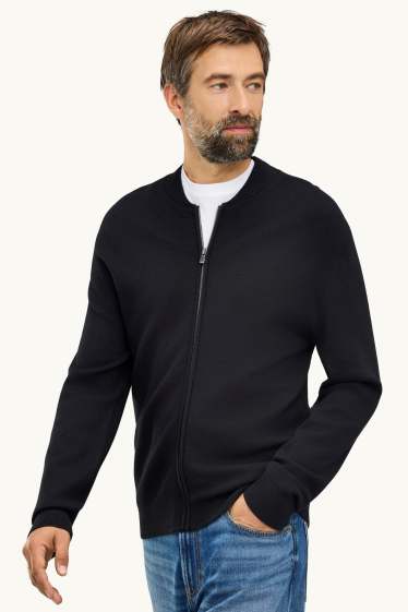 Hommes - Gilet en maille - noir