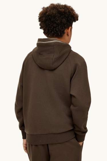 Bambini - Felpa con cappuccio - marrone scuro