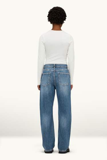 Donna - Baggy jeans - vita media - jeans blu