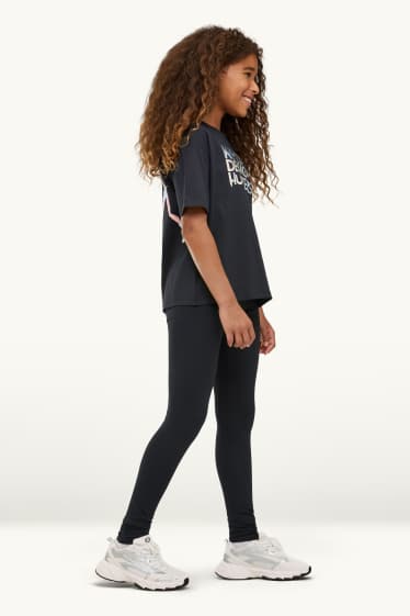 Bambine - Confezione da 3 - leggings - nero