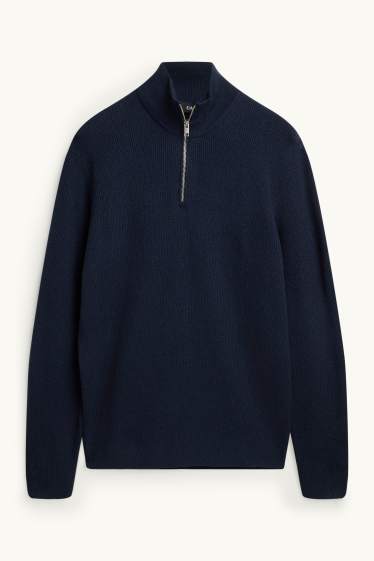Herren - Pullover - dunkelblau