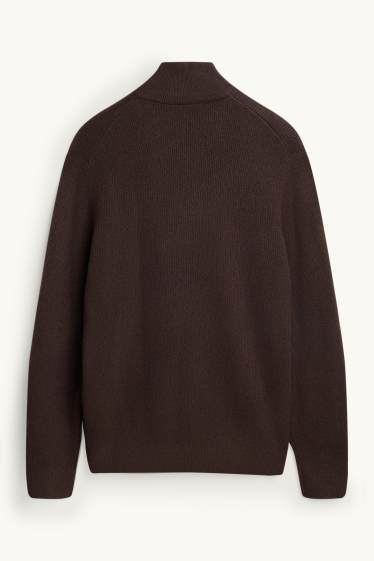 Hommes - Pull - marron foncé