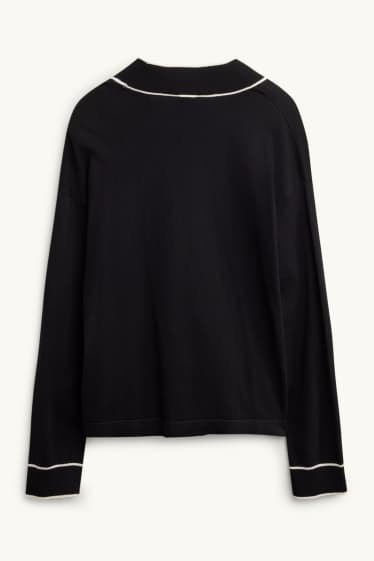 Damen - Strickjacke - schwarz