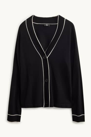 Damen - Strickjacke - schwarz