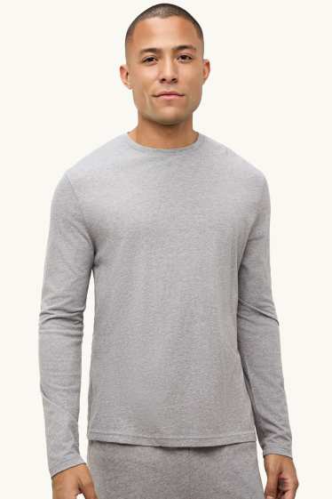 Uomo - Pigiama - grigio chiaro melange