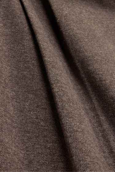 Femei - Pantaloni de stofă - talie înaltă - wide leg - taupe