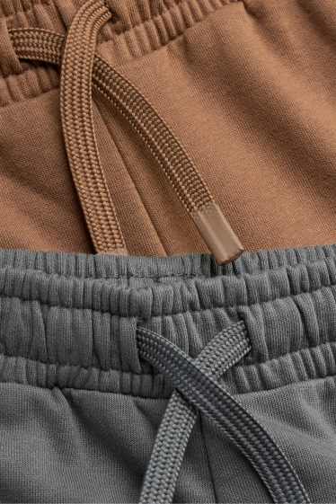 Copii - Băieți - Multipack 2 perechi - pantaloni de trening - gri / maro