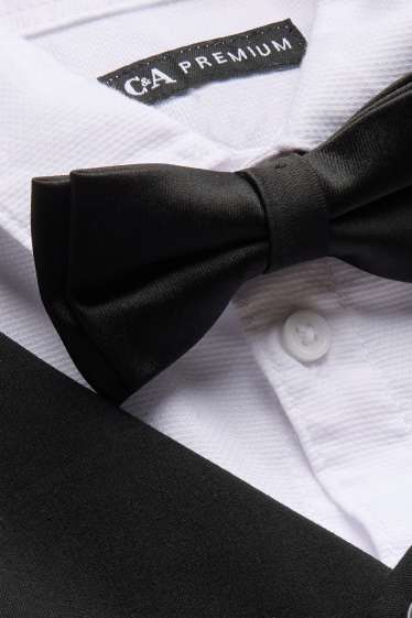 Nen - Conjunt - camisa, armilla i corbata de llacet - 3 peces - festiu - blanc/negre