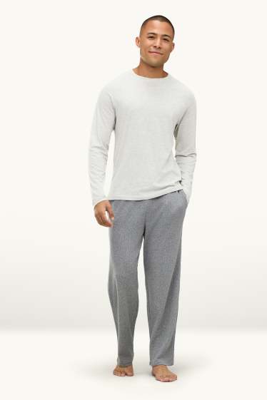 Hommes - Pyjama - gris