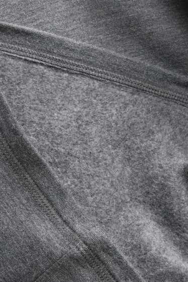 Damen - Langarmshirt - Regular Fit - grau-melange