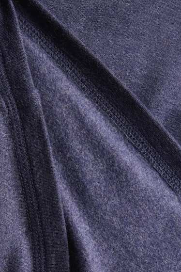 Damen - Langarmshirt - Regular Fit - blau-melange