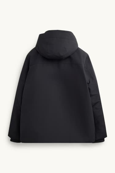 Hommes - Veste à capuche - doublée - noir