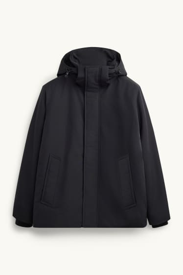 Hommes - Veste à capuche - doublée - noir