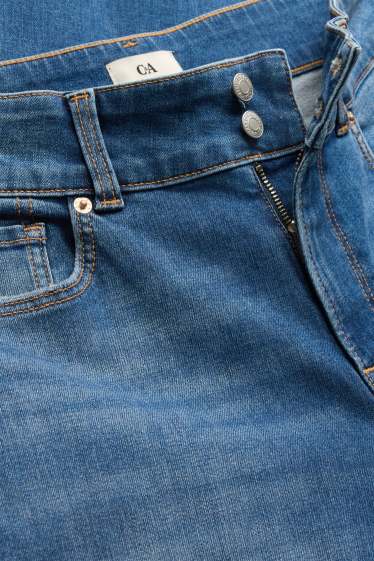 Women - Flared jeans - mid-rise waist - LYCRA ® - blue denim