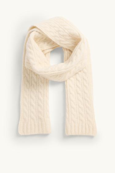 Nena - Bufanda - trenada - blanc trencat
