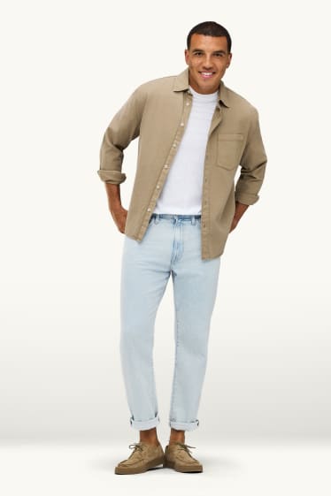 Hommes - Straight jean - jean bleu clair