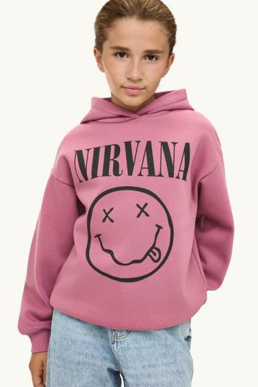 Kinder Mädchen - Nirvana - Hoodie - flieder