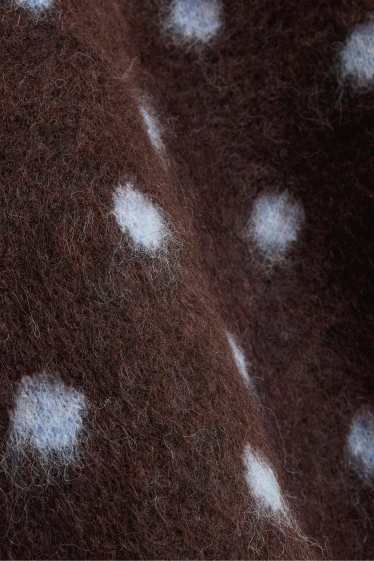 Femmes - Pull - à pois - marron / bleu