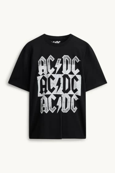 Herren - T-Shirt - Oversized - AC/DC - schwarz