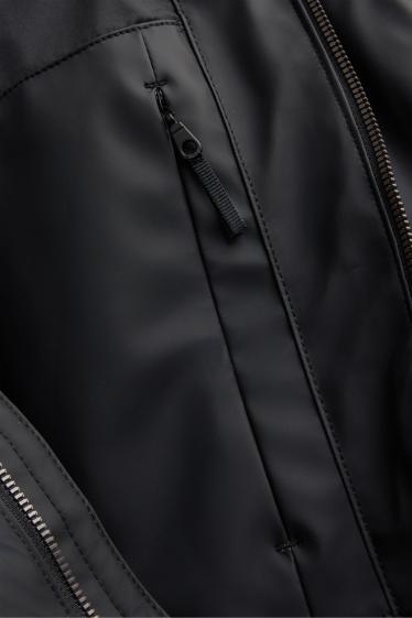 Hommes - Doudoune à capuche - rembourrée - finition déperlante - noir
