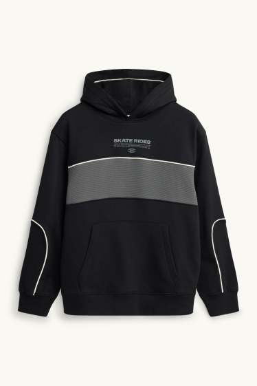 Children Boys - Skater - hoodie - black / gray
