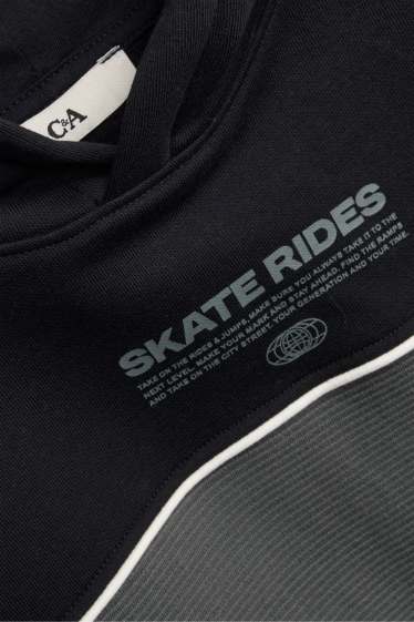 Children Boys - Skater - hoodie - black / gray