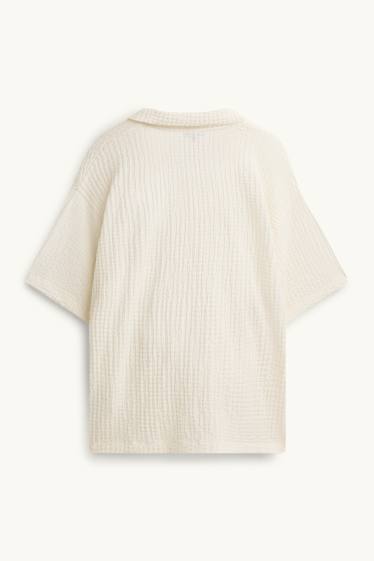 Damen - Poloshirt - Regular Fit - cremeweiß