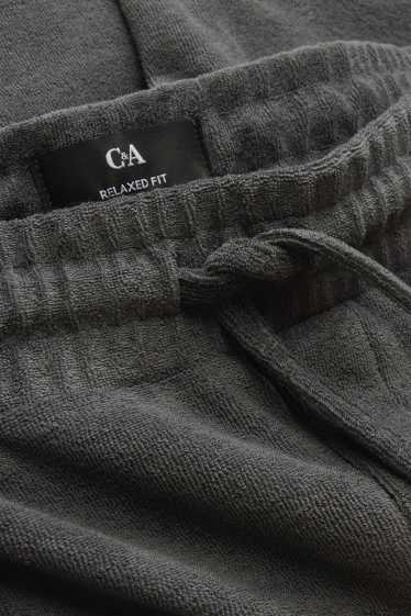 Uomo - Shorts in spugna - grigio scuro