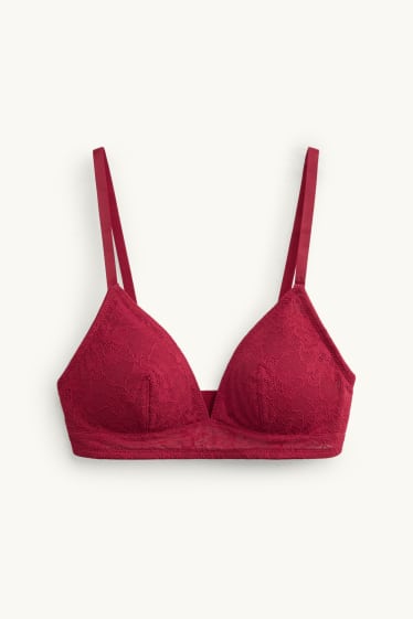 Femmes - Bralette - ampliforme - bordeaux